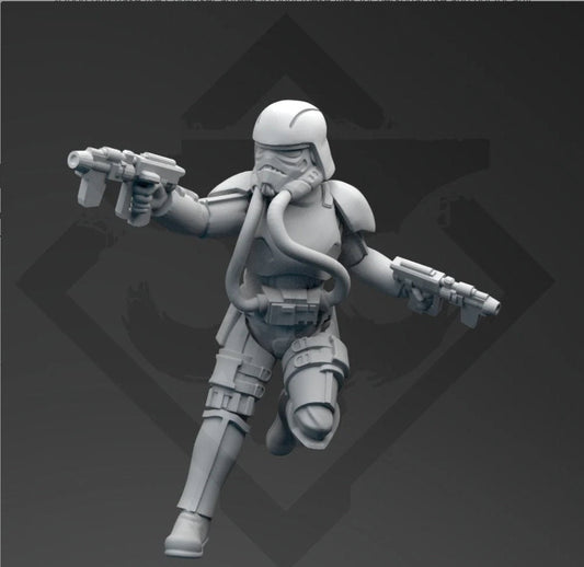 Authority SCAR Engineer - SW Legion Compatible (38 - 40mm tall) Resin 3D Print - Skullforge Studios - Gootzy Gaming