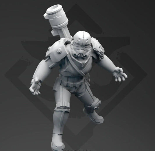 Authority SCAR Heavy Miniature - SW Legion Compatible (38 - 40mm tall) Resin 3D Print - Skullforge Studios - Gootzy Gaming