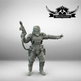 Authority SCAR Recon Demolition Trooper Shrap - SW Legion Compatible Miniature (38-40mm tall) High Quality 8k Resin 3D Print - Black Remnant - Gootzy Gaming