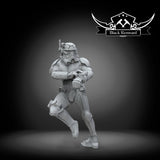 Authority SCAR Recon Hacker Trooper Mic - SW Legion Compatible Miniature (38-40mm tall) High Quality 8k Resin 3D Print - Black Remnant - Gootzy Gaming