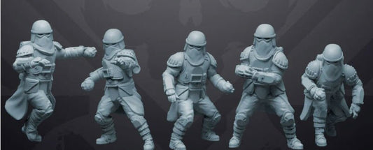 Authority Snow Throwers - 5 Miniature Bundle- SW Legion Compatible (38-40mm tall) Resin 3D Print - Skullforge Studios - Gootzy Gaming