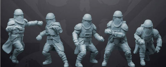 Authority Snow Throwers - 5 Miniature Bundle - SW Legion Compatible (38 - 40mm tall) Resin 3D Print - Skullforge Studios - Gootzy Gaming