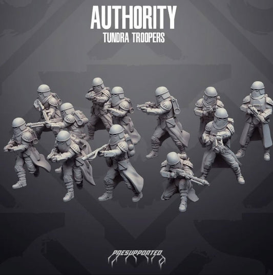 Authority Snow Tundra Troopers - SW Legion Compatible Miniature (38 - 40mm tall) High Quality 8k Resin 3D Print - Skullforge Studios - Gootzy Gaming