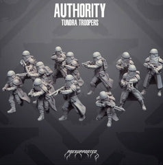 Authority Snow Tundra Troopers - SW Legion Compatible Miniature (38 - 40mm tall) High Quality 8k Resin 3D Print - Skullforge Studios - Gootzy Gaming