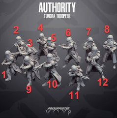 Authority Snow Tundra Troopers - SW Legion Compatible Miniature (38 - 40mm tall) High Quality 8k Resin 3D Print - Skullforge Studios - Gootzy Gaming