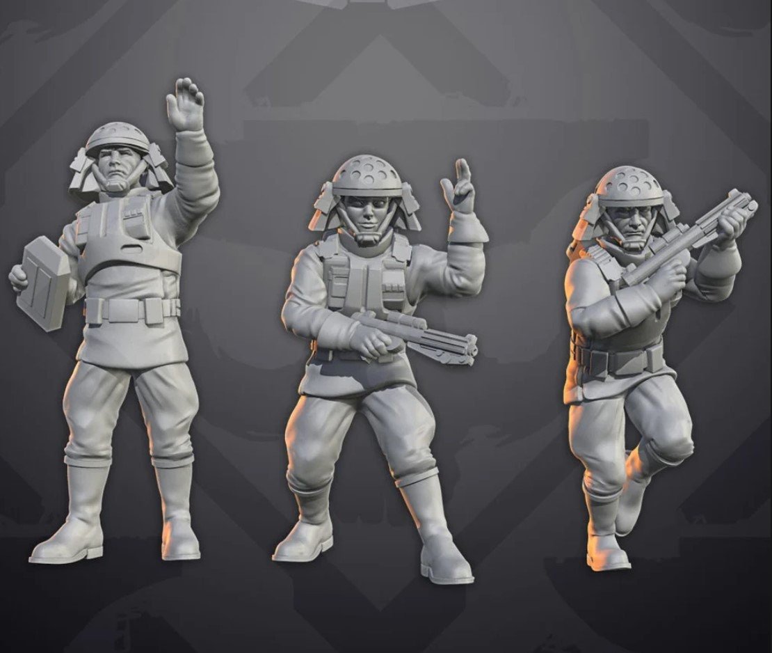 Authority Tarmac Strike Team - 3 Mini bundle - SW Legion Compatible (38-40mm tall) Resin 3D Print - Skullforge Studios - Gootzy Gaming