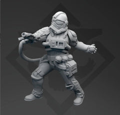 Authority Task Squad 66 - 7 Miniature bundle - SW Legion Compatible (38 - 40mm tall) Resin 3D Print - Skullforge Studios - Gootzy Gaming