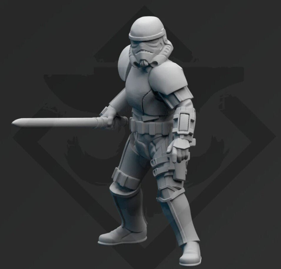 Authority Task Squad 66 - 7 Miniature bundle - SW Legion Compatible (38 - 40mm tall) Resin 3D Print - Skullforge Studios - Gootzy Gaming