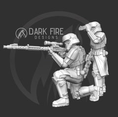 Authority Tropical Sniper Team - single mini or bundle - SW Legion Compatible (38-40mm tall) Multi-Piece Resin 3D Print - Dark Fire Designs - Gootzy Gaming