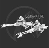 Authority Tropical Speeder Trooper Multi-Piece Miniature - SW Legion Compatible (38-40mm tall) Resin 3D Print - Dark Fire Designs - Gootzy Gaming