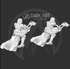 Authority Tropical Speeder Trooper Multi-Piece Miniature - SW Legion Compatible (38-40mm tall) Resin 3D Print - Dark Fire Designs - Gootzy Gaming