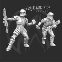 Authority Tropical Trooper Grenadier Miniature - SW Legion Compatible (38 - 40mm tall) Multi - Piece Resin 3D Print - Dark Fire Designs - Gootzy Gaming