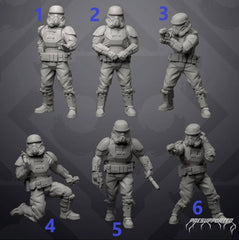 Authority Warden Troopers - Single Miniature - SW Legion Compatible (38-40mm tall) Resin 3D Print - Skullforge Studios - Gootzy Gaming