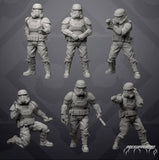 Authority Wardens - 6 Miniature All In Bundle- SW Legion Compatible (38-40mm tall) Resin 3D Print - Skullforge Studios - Gootzy Gaming