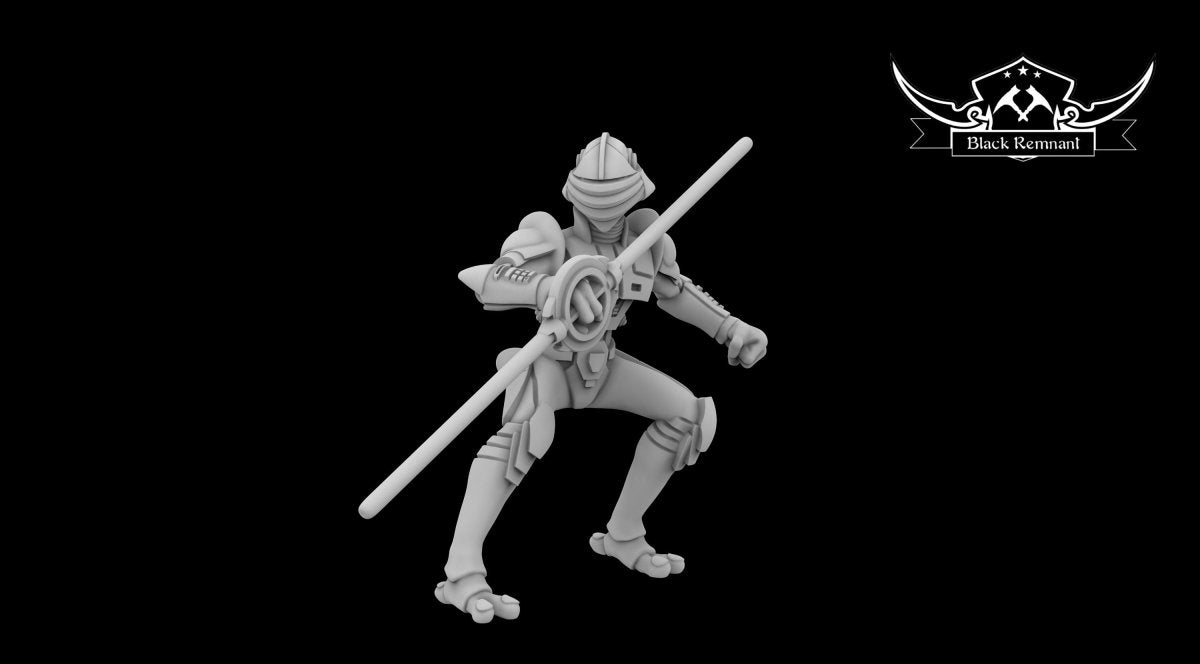 Authority Wizard Hunter Jumper Miniature - SW Legion Compatible (38-40mm tall) Multi-Piece Resin 3D Print - Black Remnant - Gootzy Gaming