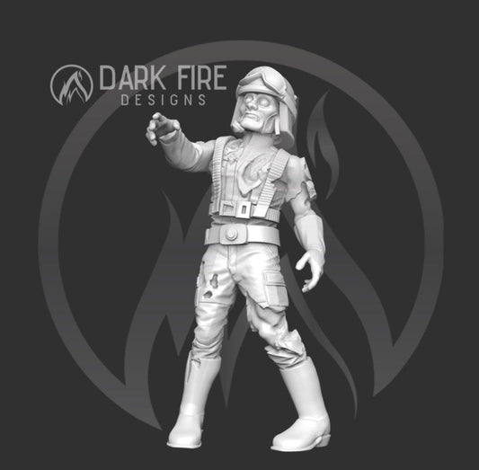 Authority Zombie Walker Driver Miniature - SW Legion Compatible (38 - 40mm tall) Multi - Piece Resin 3D Print - Dark Fire Designs - Gootzy Gaming