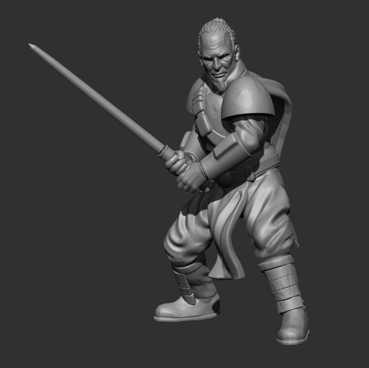 Avenging Mentor Miniature - SW Legion Compatible (38 - 40mm tall) Resin 3D Print - Skullforge Studios - Gootzy Gaming