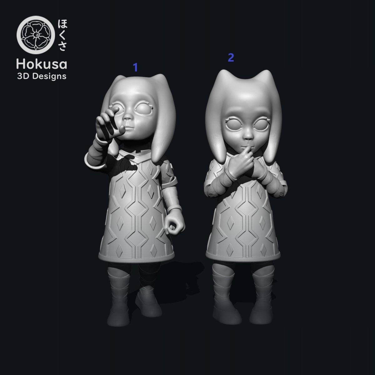 Baby Alien Girl - Single Small Miniature - SW Legion Compatible Resin Multi-Piece 3D Print - Hokusa Designs - Gootzy Gaming