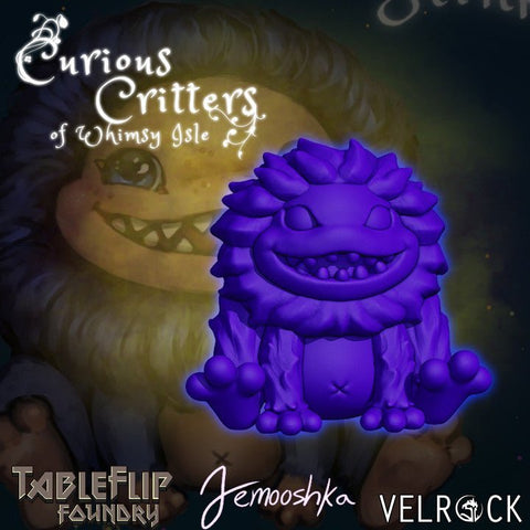 Baby Chubby Yeti - Small Single Roleplaying Miniature for D&D or Pathfinder - 32mm Scale Detailed Resin 3D Print - Velrock Art - Gootzy Gaming