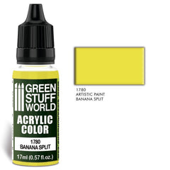 Banana Split - Matte Acrylic Paint - Green Stuff World - 17 mL Dropper Bottle - Gootzy Gaming