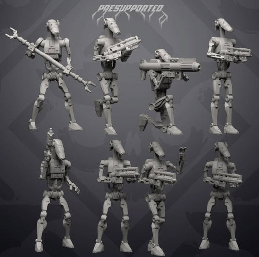 Basic B1 Droid Squad - SW Legion Compatible Miniature (38 - 40mm tall) High Quality 8k Resin 3D Print - Skullforge Studios - Gootzy Gaming