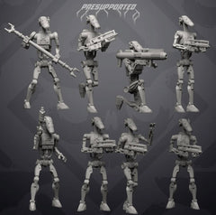 Basic B1 Droid Squad - SW Legion Compatible Miniature (38 - 40mm tall) High Quality 8k Resin 3D Print - Skullforge Studios - Gootzy Gaming