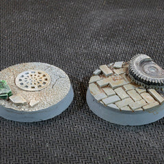 Battle Ready Bases - Urban Warfare Bases 32mm Round - Gamers Grass - 8 Hand Crafted Bases - Gootzy Gaming