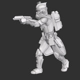 Battlefront ARC Captain Miniature - SW Legion Compatible (38-40mm tall) Multi-Piece Resin 3D Print - Dark Fire Designs - Gootzy Gaming
