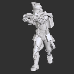 Battlefront ARC Captain Miniature - SW Legion Compatible (38-40mm tall) Multi-Piece Resin 3D Print - Dark Fire Designs - Gootzy Gaming