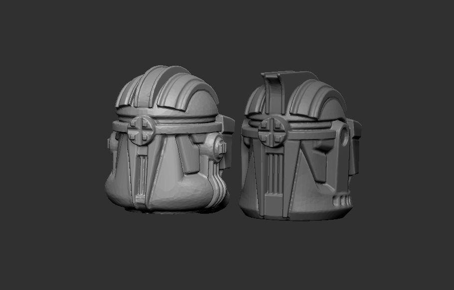 Battlefront Clone Phase I or Phase II Trooper Helmets - 5 bits pack - SW Legion Compatible Resin 3D Print - Dark Fire Designs - Gootzy Gaming
