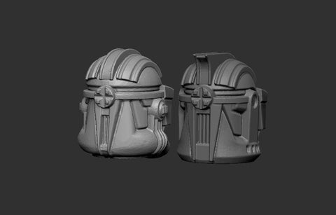 Battlefront Clone Phase I or Phase II Trooper Helmets - 5 bits pack - SW Legion Compatible Resin 3D Print - Dark Fire Designs - Gootzy Gaming