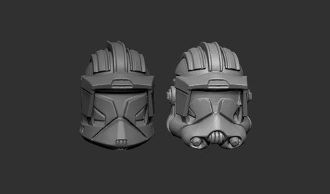 Battlefront Clone Phase I or Phase II Trooper Helmets - 5 bits pack - SW Legion Compatible Resin 3D Print - Dark Fire Designs - Gootzy Gaming