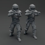 Beach Trooper Squad - 6 Miniature Bundle - SW Legion Compatible (38-40mm tall) Resin 3D Print - Skullforge Studios - Gootzy Gaming