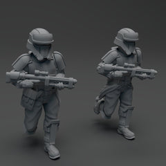 Beach Trooper Squad - 6 Miniature Bundle - SW Legion Compatible (38 - 40mm tall) Resin 3D Print - Skullforge Studios - Gootzy Gaming