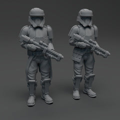 Beach Trooper Squad - 6 Miniature Bundle - SW Legion Compatible (38 - 40mm tall) Resin 3D Print - Skullforge Studios - Gootzy Gaming