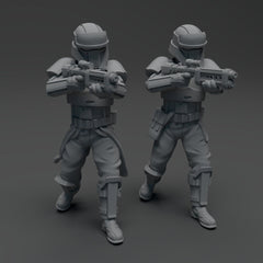 Beach Trooper Squad - 6 Miniature Bundle - SW Legion Compatible (38 - 40mm tall) Resin 3D Print - Skullforge Studios - Gootzy Gaming