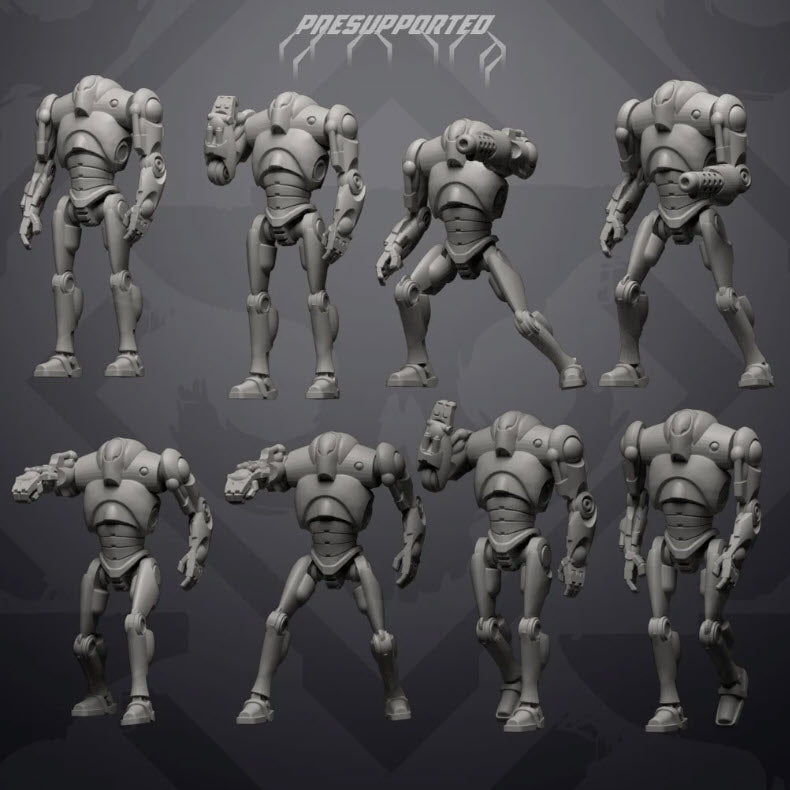 Beefy B2 Battle Drone Squad - SW Legion Compatible Miniature (38 - 40mm tall) High Quality 8k Resin 3D Print - Skullforge Studios - Gootzy Gaming