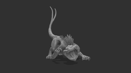 Big Mouth Space Cat #1 Miniature - SW Legion Compatible (38-40mm tall) Resin Multi-Piece 3D Print - Hokusa Designs - Gootzy Gaming