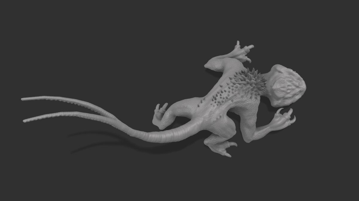 Big Mouth Space Cat #1 Miniature - SW Legion Compatible (38-40mm tall) Resin Multi-Piece 3D Print - Hokusa Designs - Gootzy Gaming