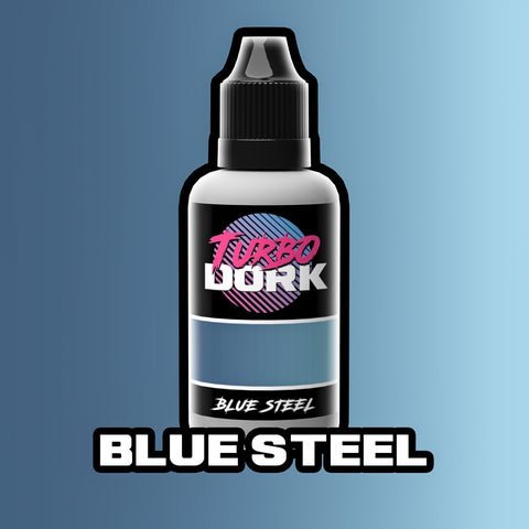 Blue Steel - Blue Grey Metallic Paint - TurboDork - 20 mL Dropper Bottle - Gootzy Gaming