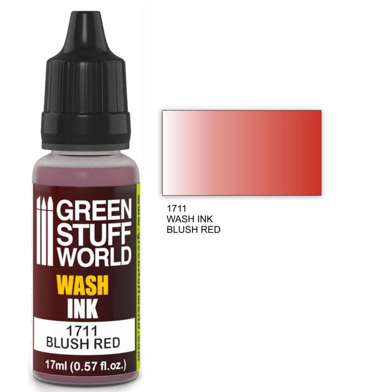Blush Red Wash - Diluted Acrylic Ink - Green Stuff World - 17 mL Dropper Bottle - Gootzy Gaming