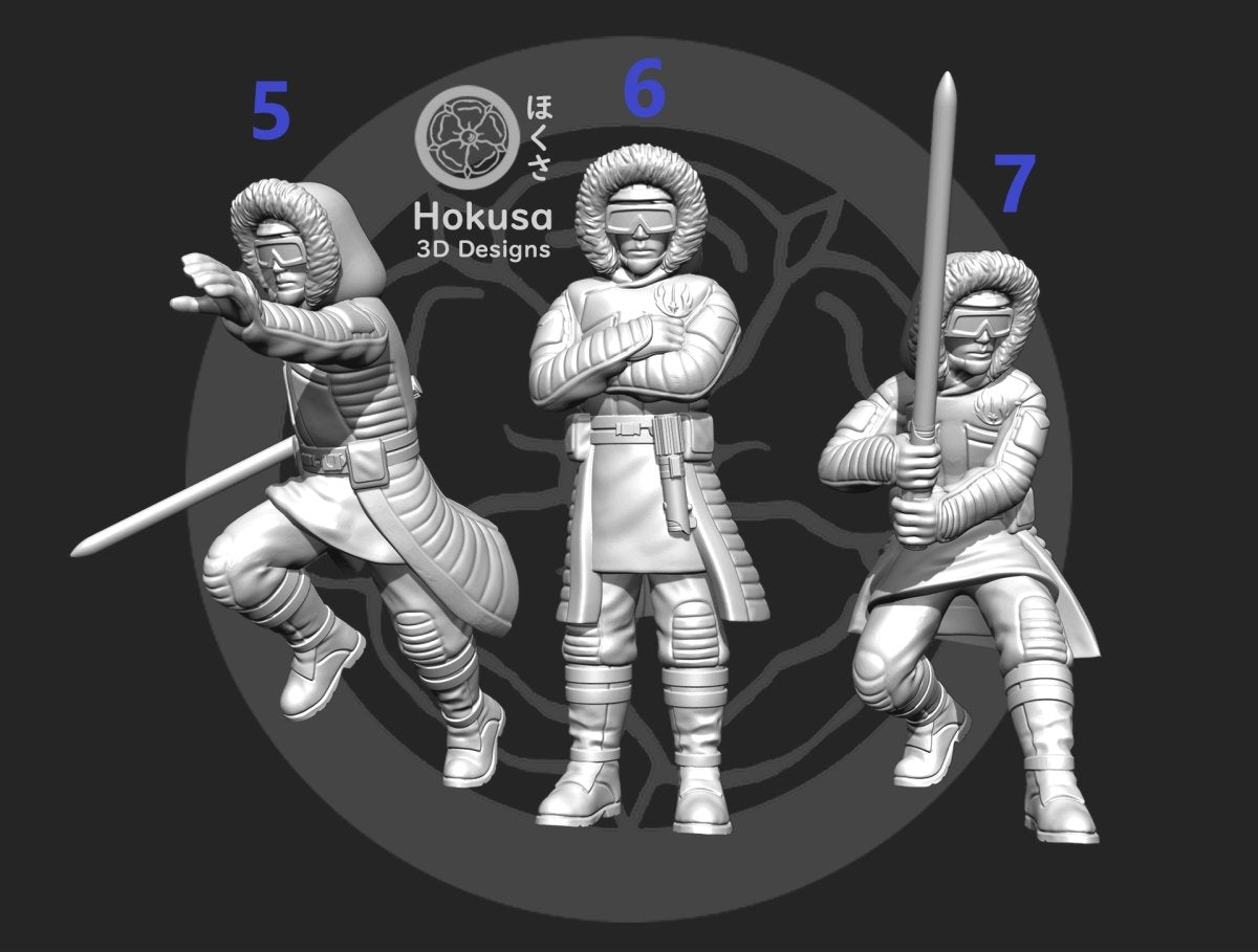 Brash General (Winter Gear) - Single Miniature - SW Legion Compatible (38-40mm tall) Resin 3D Print - Hokusa Designs - Gootzy Gaming
