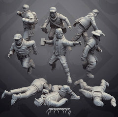 Brick Town Insurgent Rioter Civilians - SW Legion Compatible Miniature (38 - 40mm tall) High Quality 8k Resin 3D Print - Skullforge Studios - Gootzy Gaming