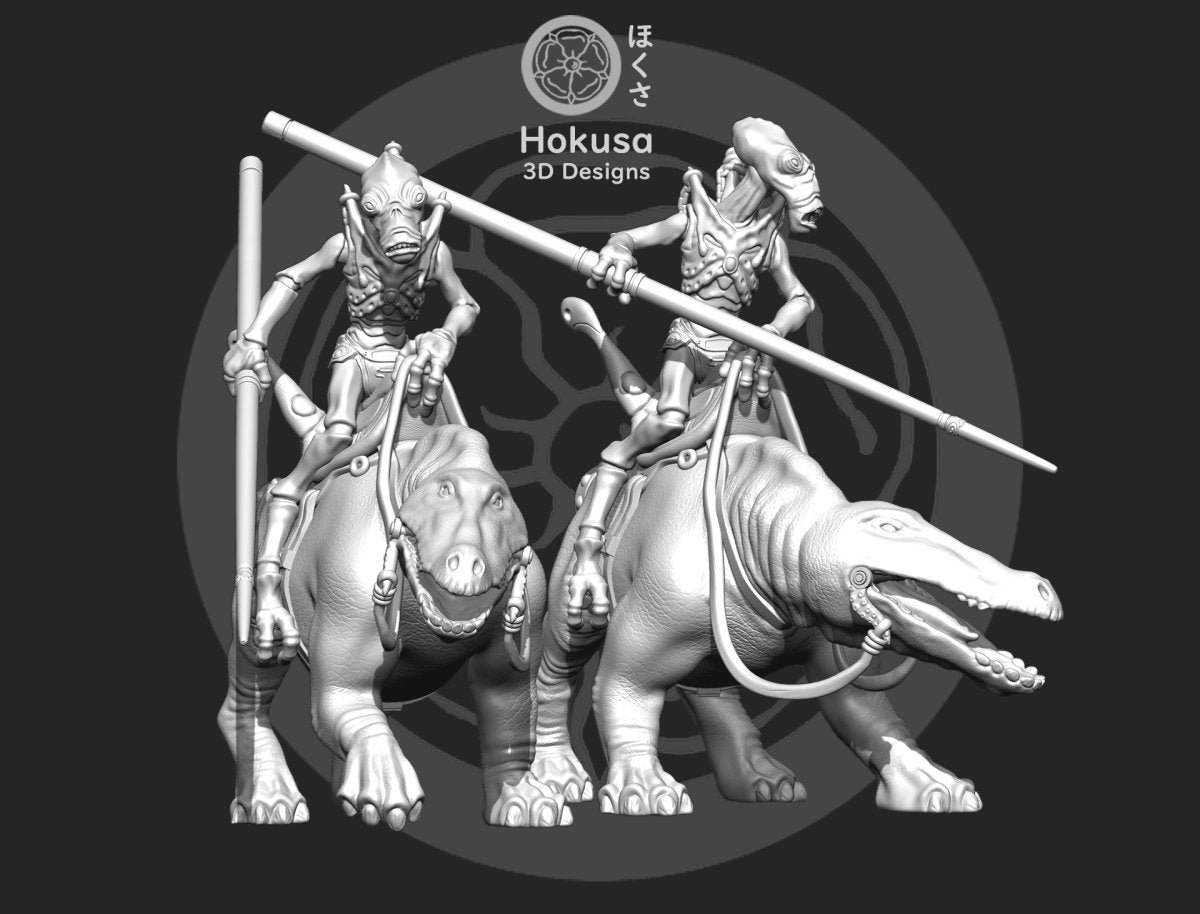 Bug Dino Rider - Single Miniature - SW Legion Compatible (38-40mm tall) Resin Multi-Piece 3D Print - Hokusa Designs - Gootzy Gaming