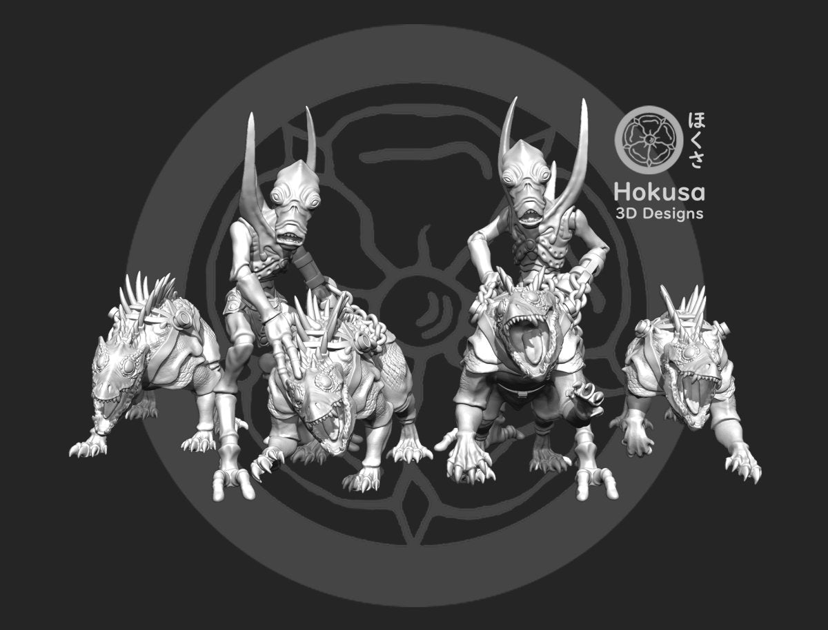 Bug Dog Handers - Single Miniature - SW Legion Compatible (38-40mm tall) Resin Multi-Piece 3D Print - Hokusa Designs - Gootzy Gaming