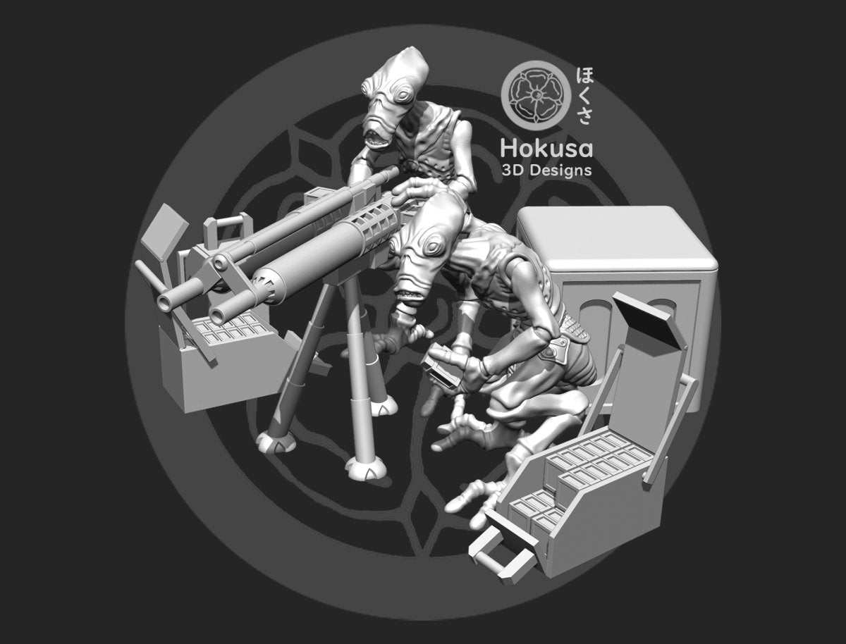 Bug Heavy Repeater Team Miniature - SW Legion Compatible (38-40mm tall) Resin Multi-Piece 3D Print - Hokusa Designs - Gootzy Gaming