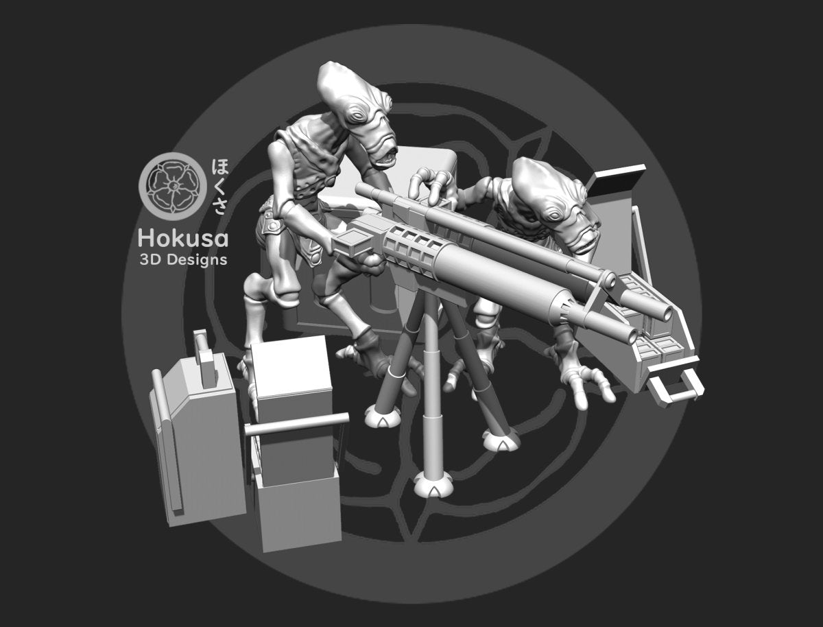 Bug Heavy Repeater Team Miniature - SW Legion Compatible (38-40mm tall) Resin Multi-Piece 3D Print - Hokusa Designs - Gootzy Gaming