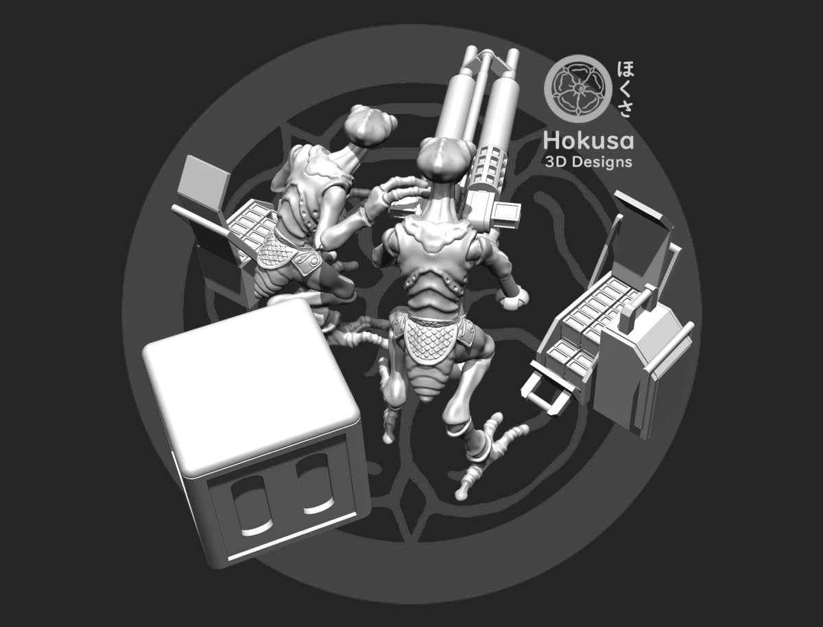 Bug Heavy Repeater Team Miniature - SW Legion Compatible (38-40mm tall) Resin Multi-Piece 3D Print - Hokusa Designs - Gootzy Gaming