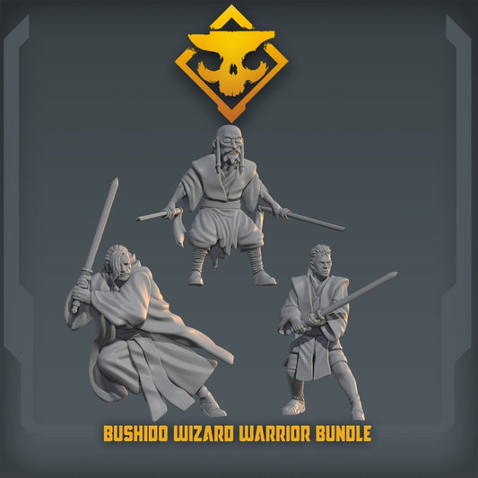 Bushido Wizard Warrior Miniature - SW Legion Compatible (38 - 40mm tall) Resin 3D Print - Skullforge Studios - Gootzy Gaming