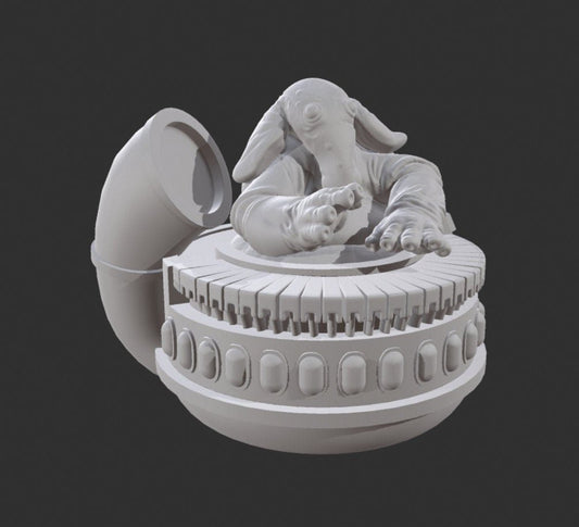 Cantina Piano Man Miniature - SW Legion Compatible (38 - 40mm tall) Resin 3D Print - Skullforge Studios - Gootzy Gaming